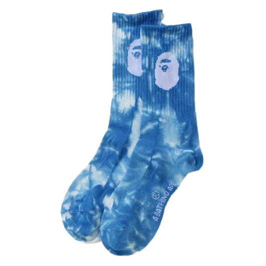 A Bathing Ape Tie Dye Socks "Blue"