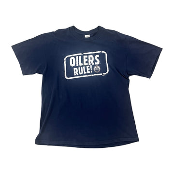 Vintage Edmonton Oilers Rule Tee - XL