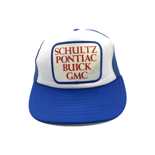 Vintage Schultz Pontiac Buick GMC Trucker Hat