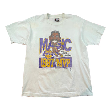 Vintage Magic Johnson Los Angeles Lakers 1987 MVP Tee - XL