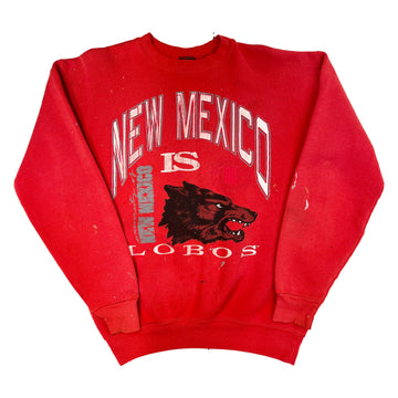 Vintage New Mexico University "Lobos" Crewneck - M