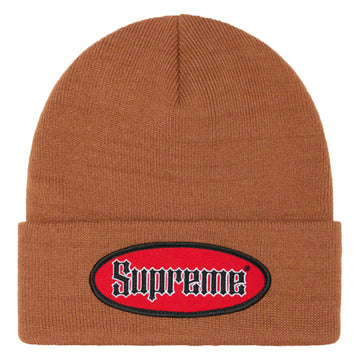 Supreme: Oval Patch "Rust" Beanie